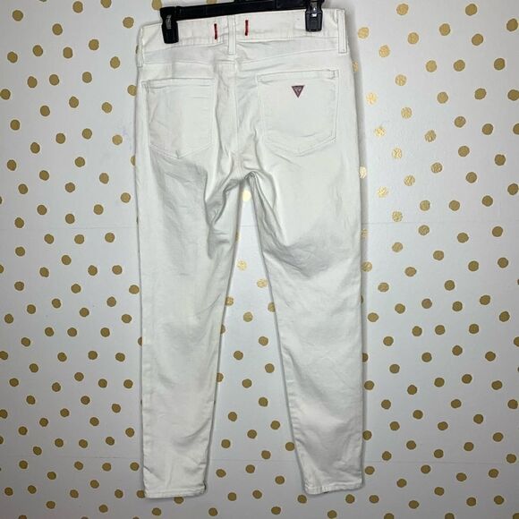 Guess emma fit mid rise skinny jeans white 29 - Picture 5 of 8